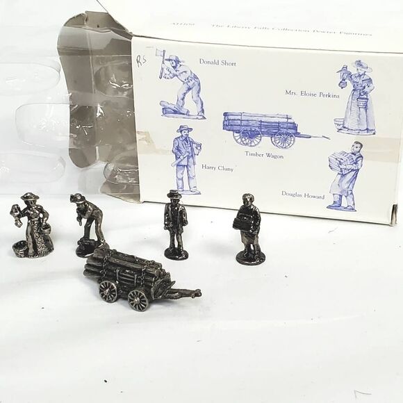 Liberty Falls Pewter AH52 Tully’s Delivery Wagon Set - Picture 2 of 3